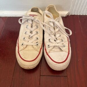 Converse Cream Canvas Sneakers